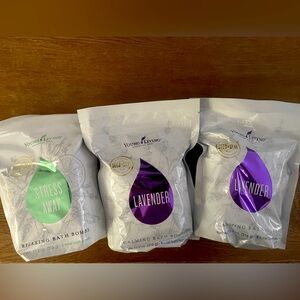 THREE PACKS YOUNG LIVING BATHBOMBS